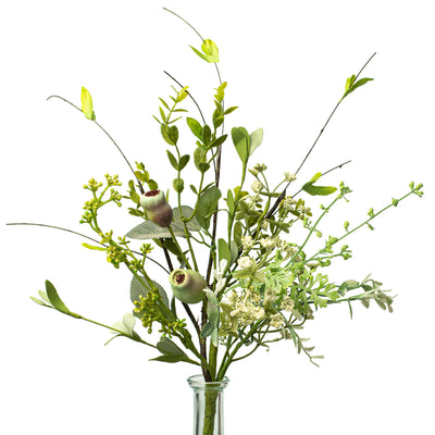 16" Dusty Miller, Pod, Greenery Pick