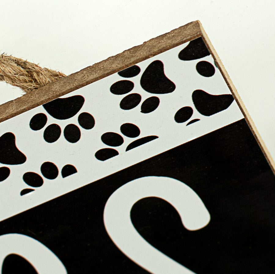 12" Wooden Sign: I Heart Dogs
