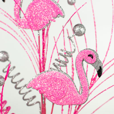 29" Glitter Flamingo Spray