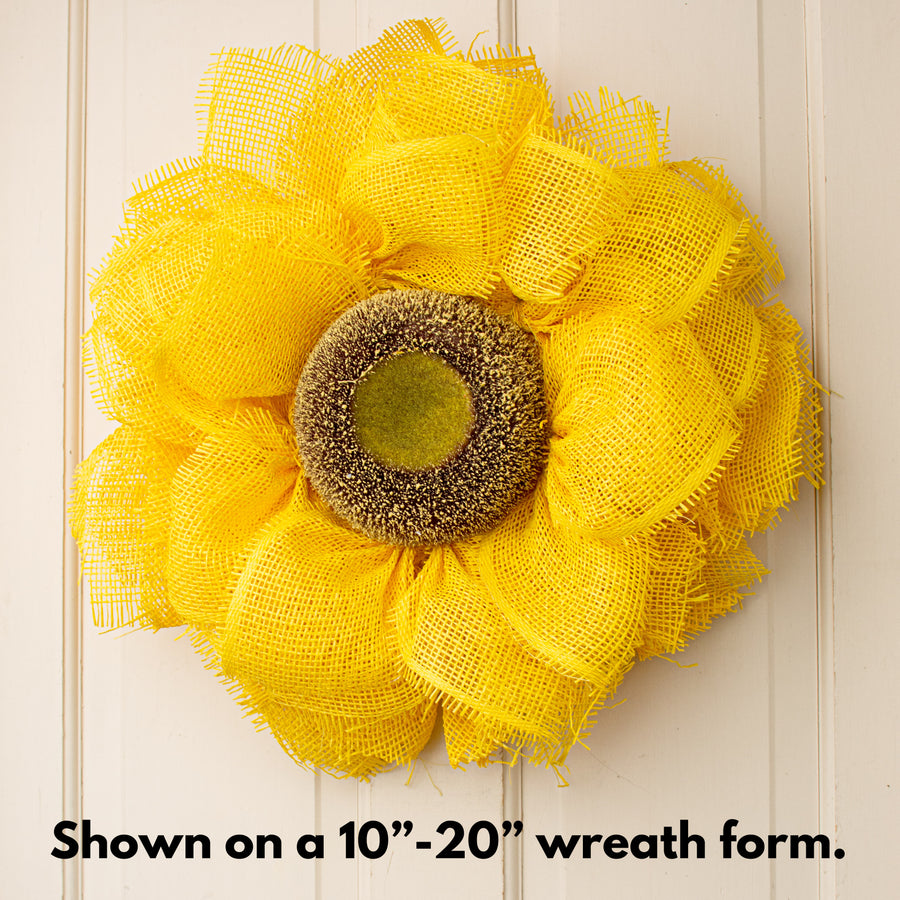 6.5" Sunflower Center: Natural