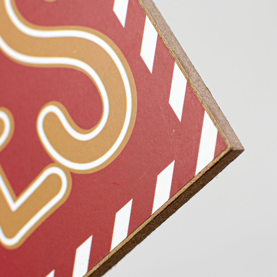 12" Wooden Sign: Gingerbread Cookies