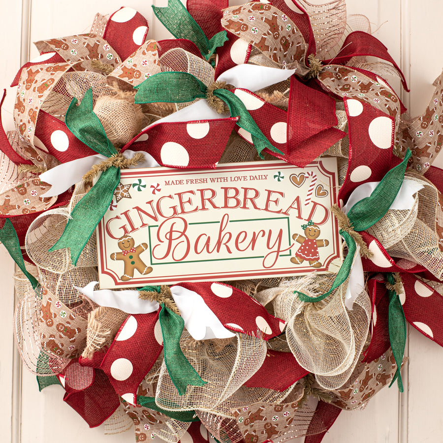 12" Wooden Sign: Gingerbread Bakery
