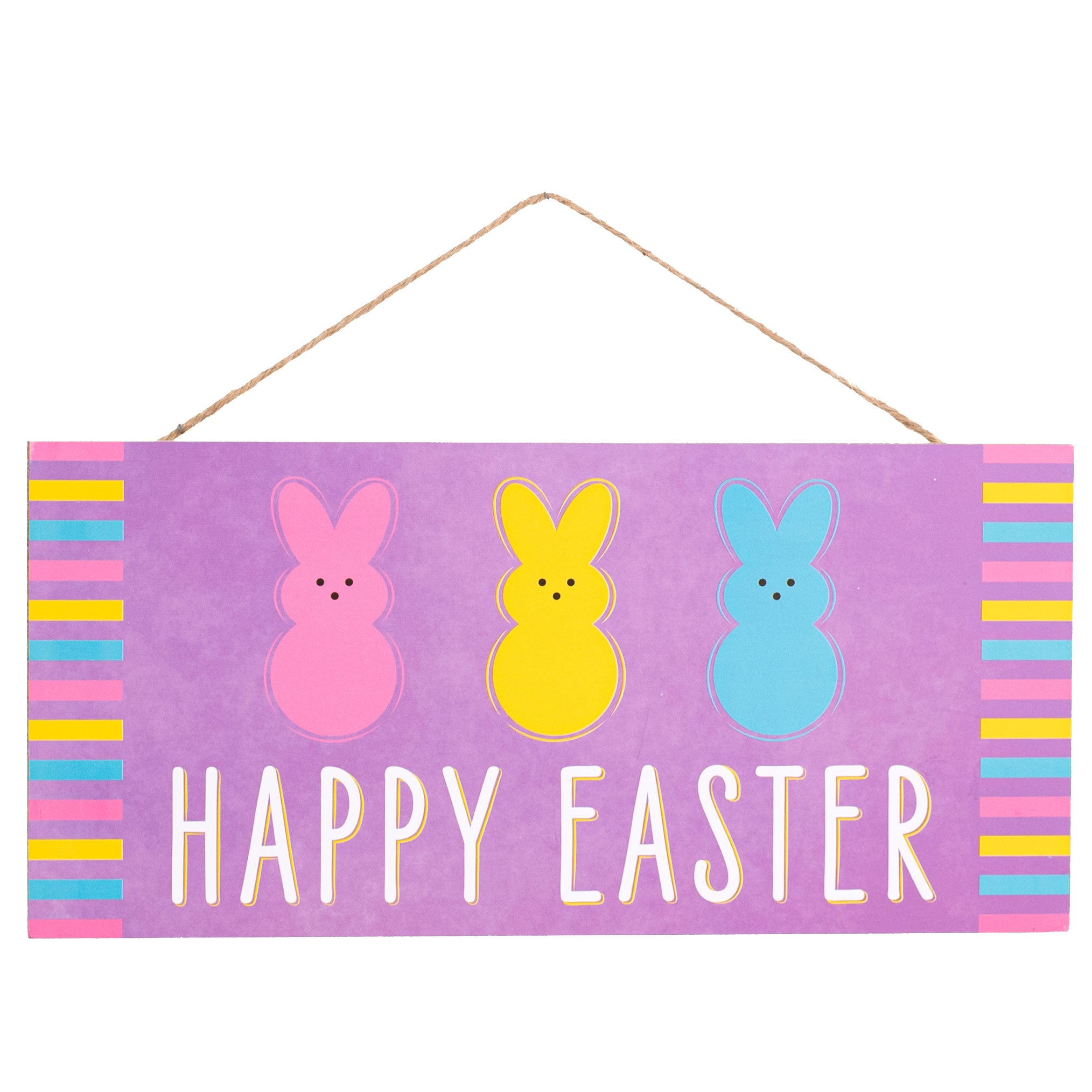 12" Wooden Sign: Happy Easter Sugar Bunny