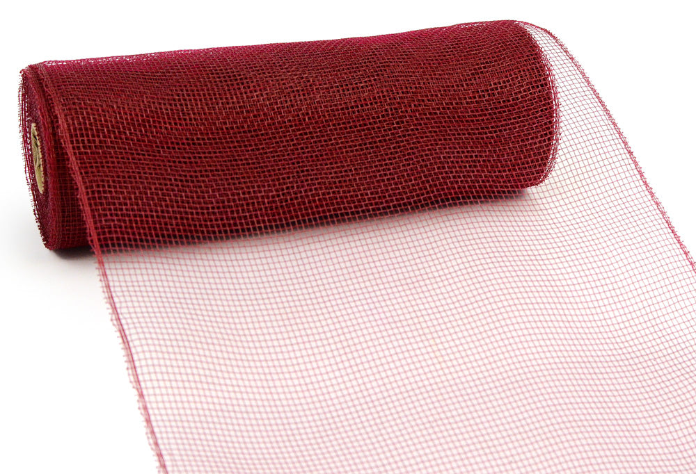 10" Poly Deco Mesh: Burgundy