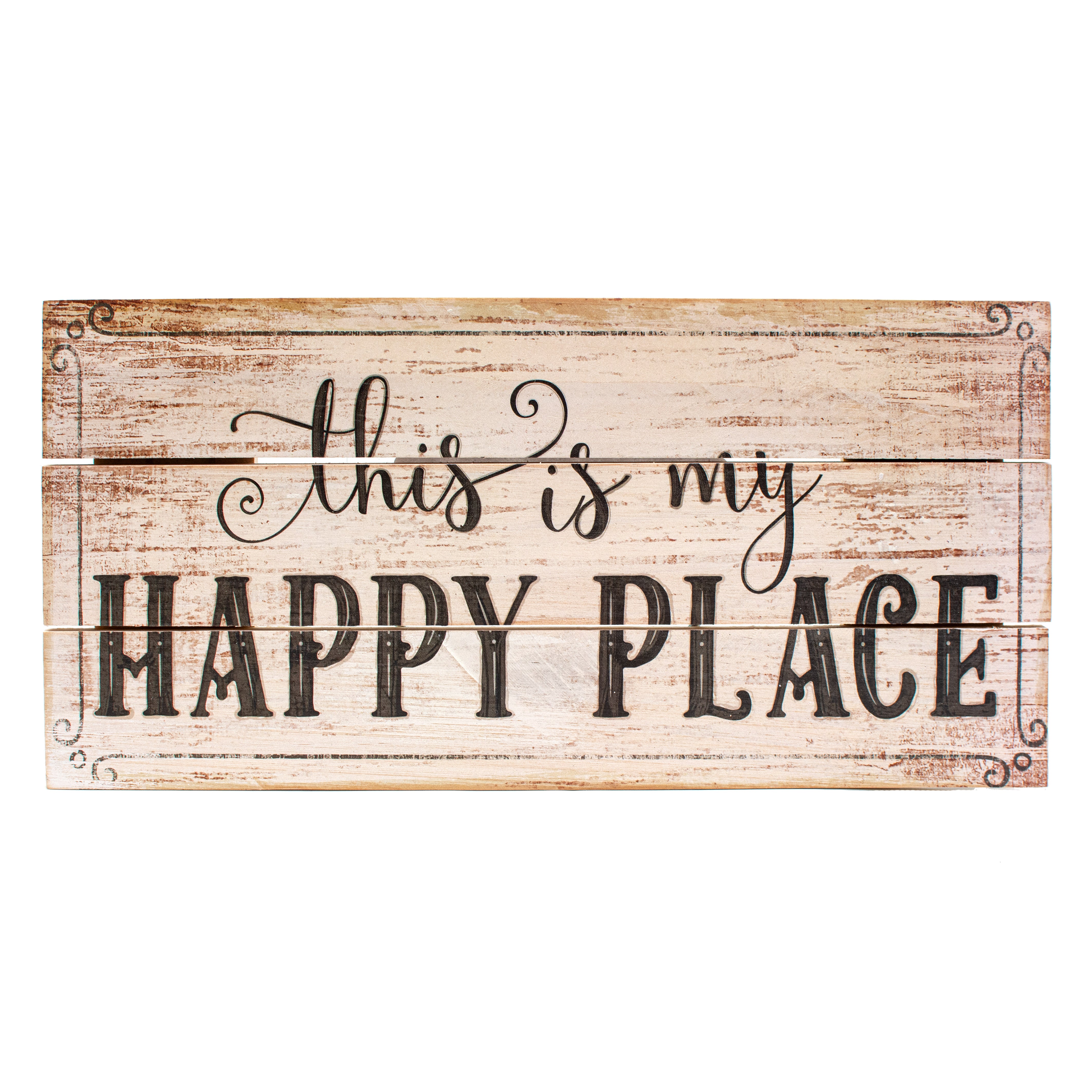 12" Pallet Wood Sign: This Is My Happy Place