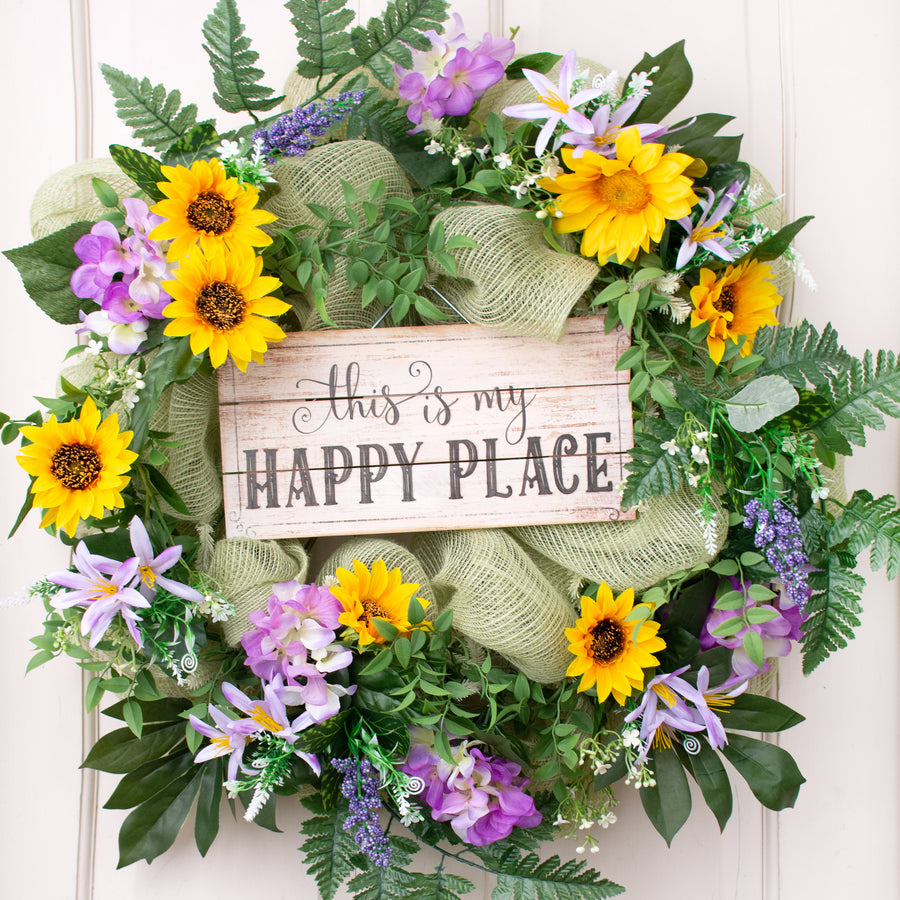 12" Pallet Wood Sign: This Is My Happy Place
