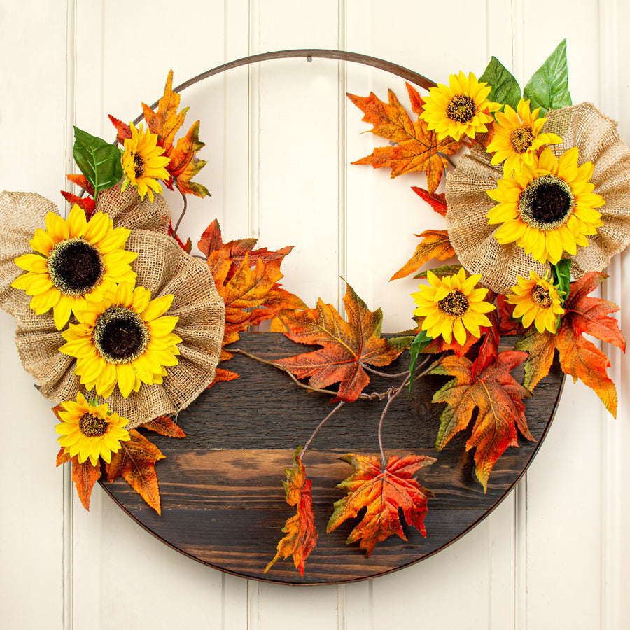 24" Metal Hoop Wall Pocket Sign
