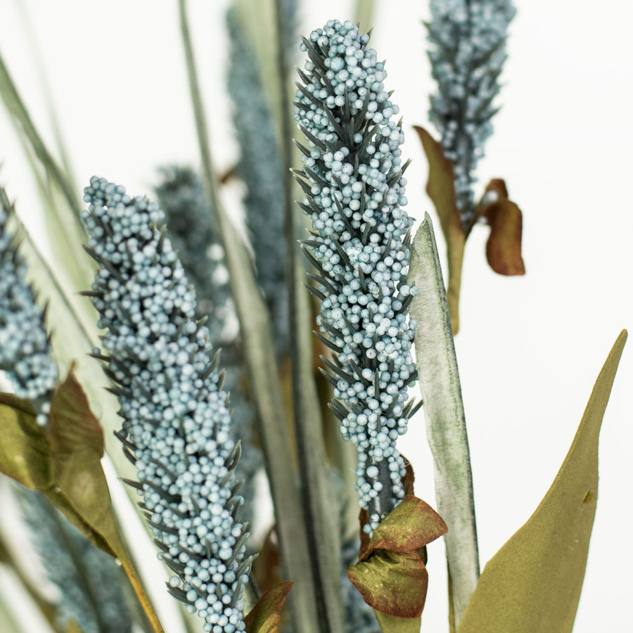 24" Foxtail Grass Bush: Blue