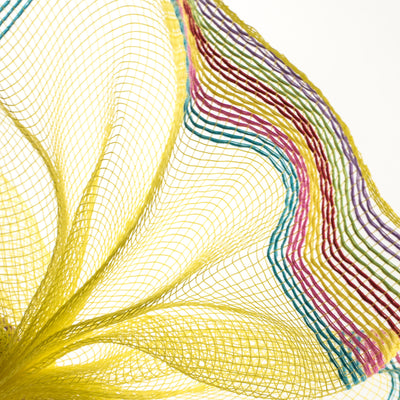 10" Border Stripe Mesh: Yellow, Purple, Green, Red, Hot Pink, Turquoise