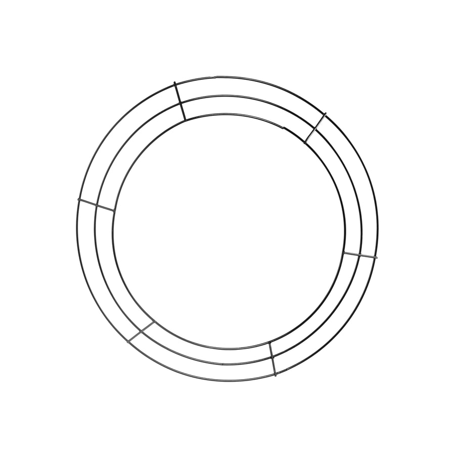 12" Wire Wreath Frame: 3-Wire Black