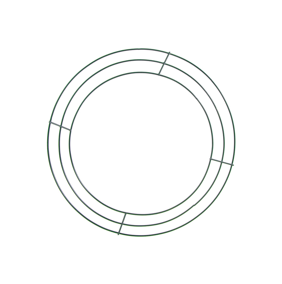 12" Wire Wreath Frame: 3-Wire Green