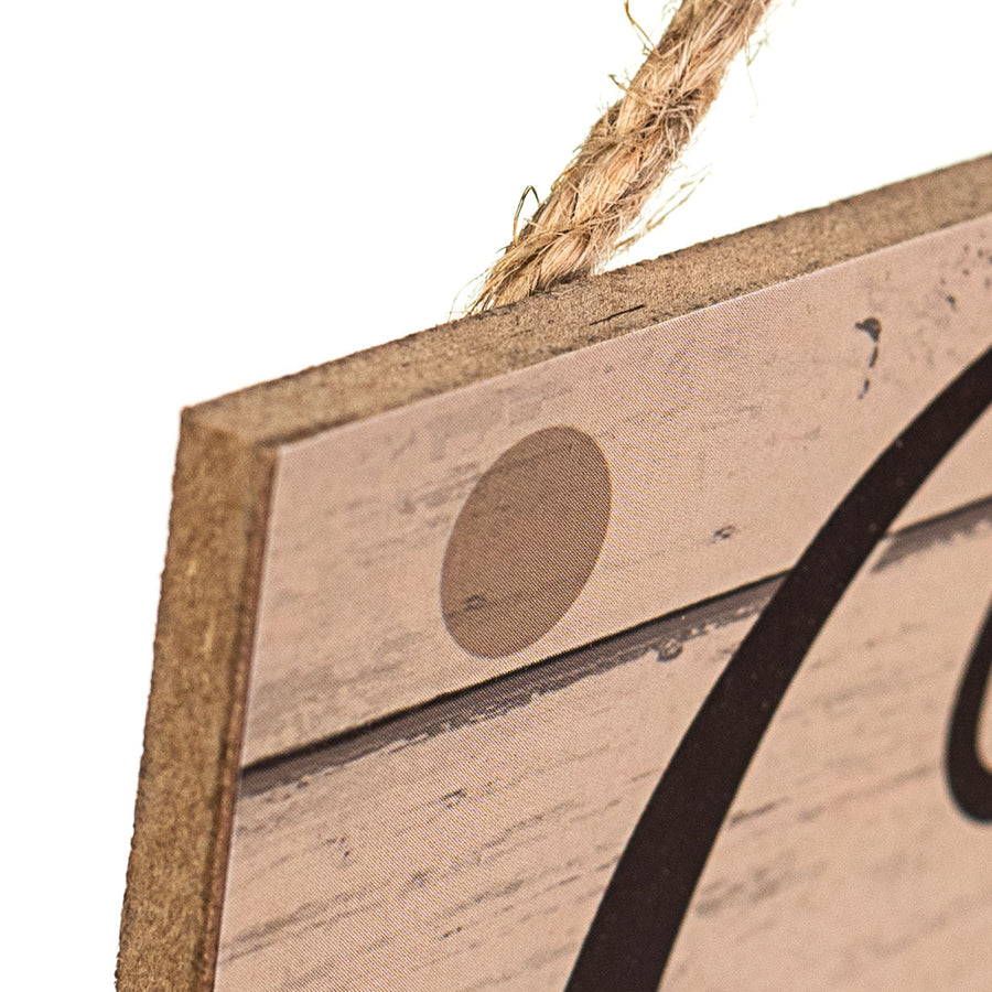 10" Square Wooden Sign: Gobble 'Til You Wobble