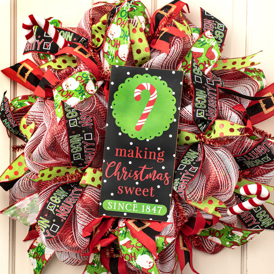 12" Wooden Sign: Making Christmas Sweet