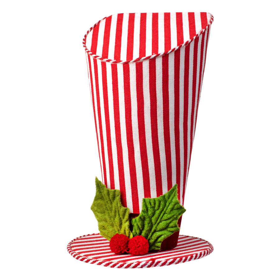10" Asymmetrical Stripe Top Hat