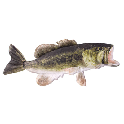 12" Metal Embossed Hanger: Large Mouth Bass