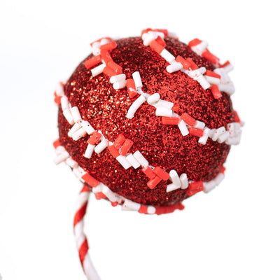 18" Glitter Cake Pop Spray: Peppermint