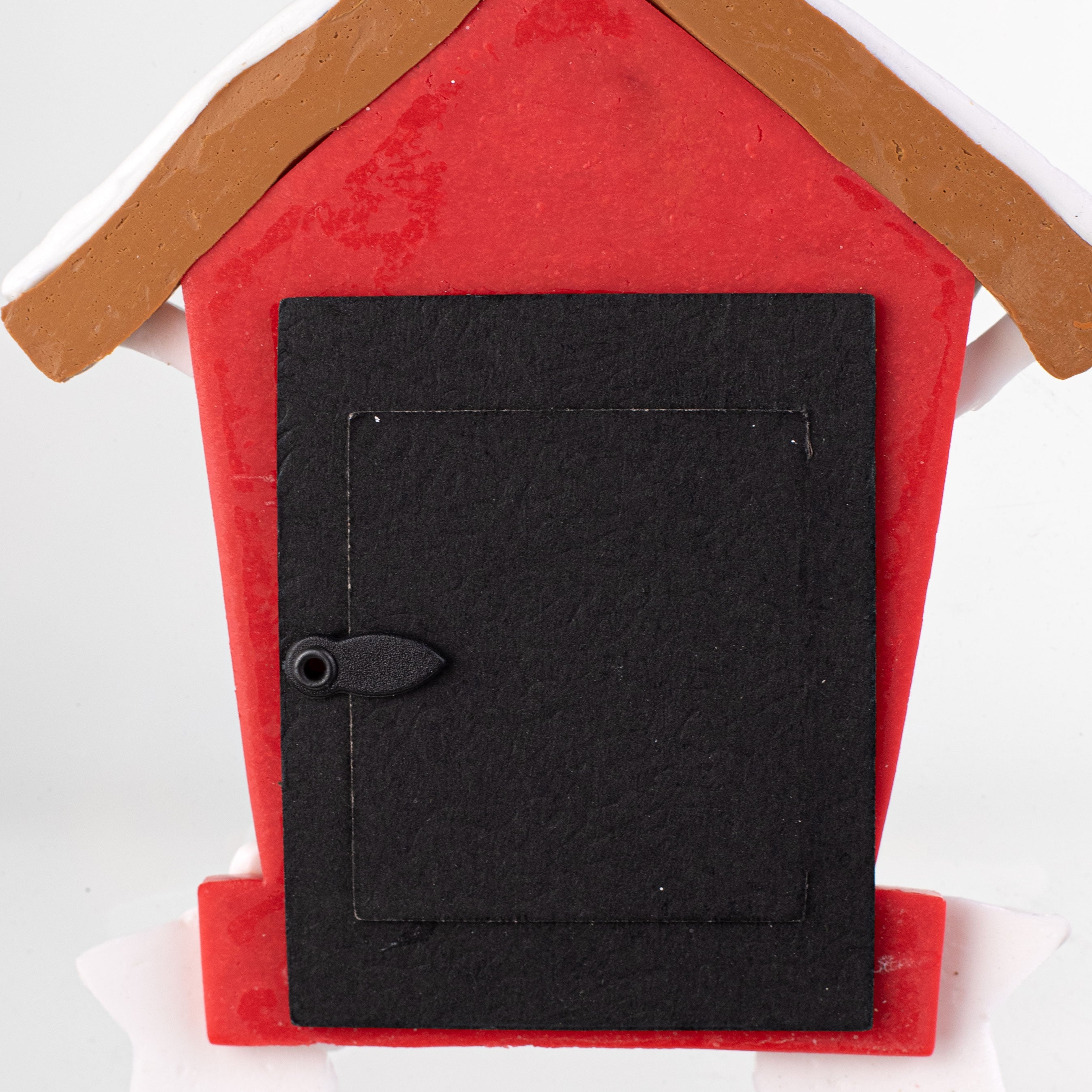 5.5" Gingerbread Cat House Photo Ornament