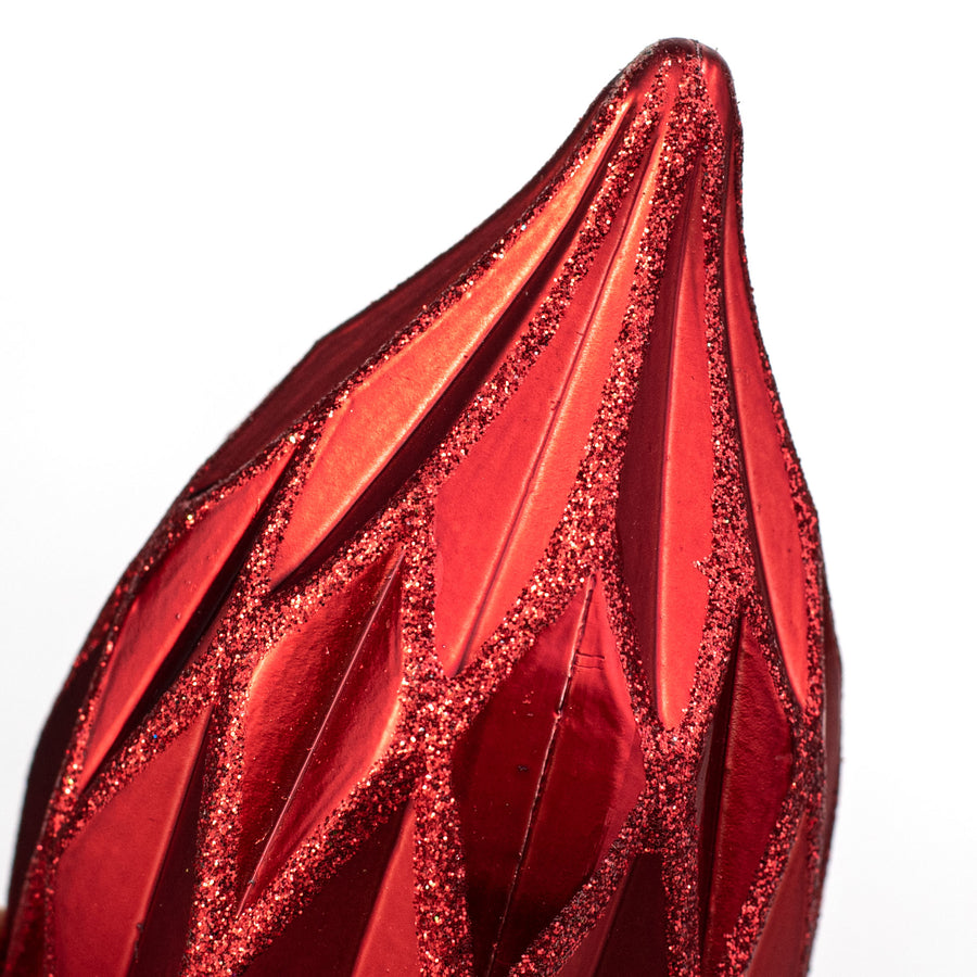 6.25" Diamond Finial On Pick: Red