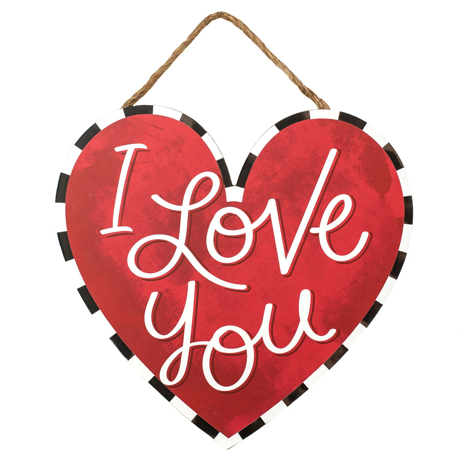 12" I Love You Heart Sign