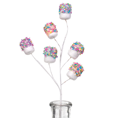 12" Marshmallow Sprinkle Pick
