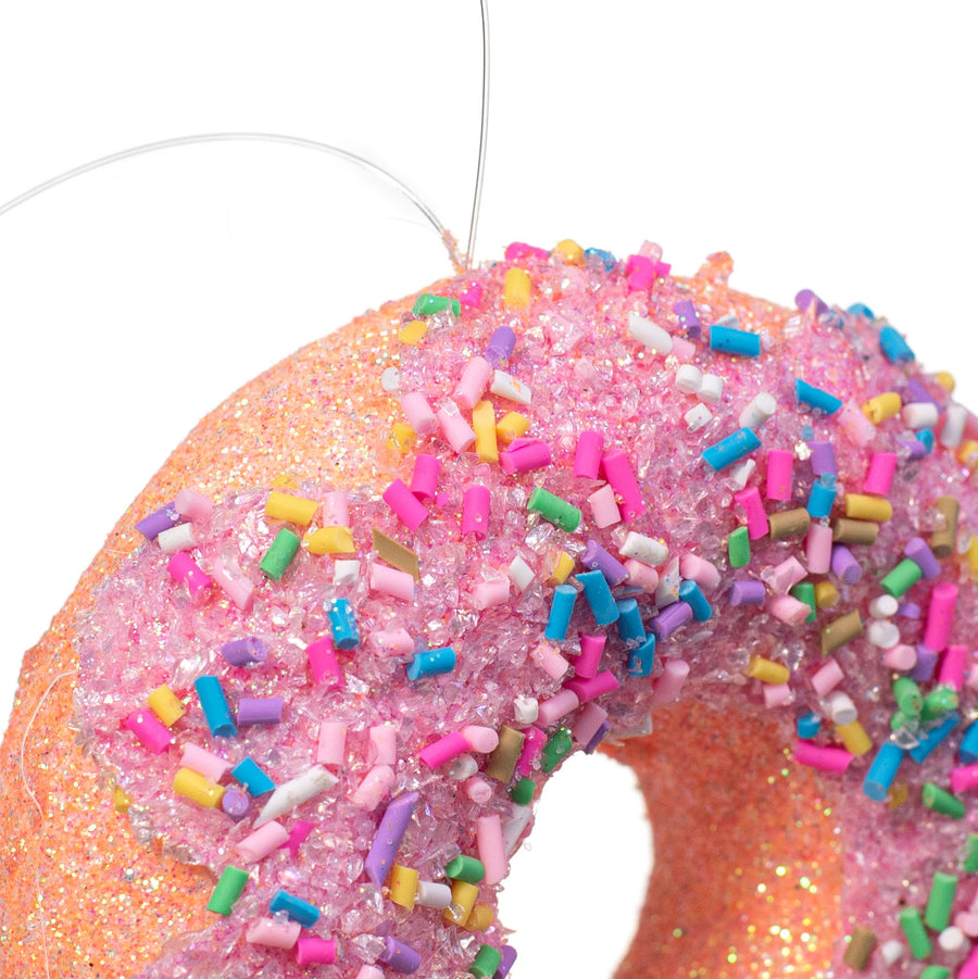 4" Donut Sprinkle Ornaments (4)