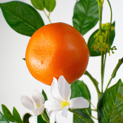 28" Orange & Fern Spray