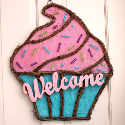 21" Cupcake Grapevine Hanger