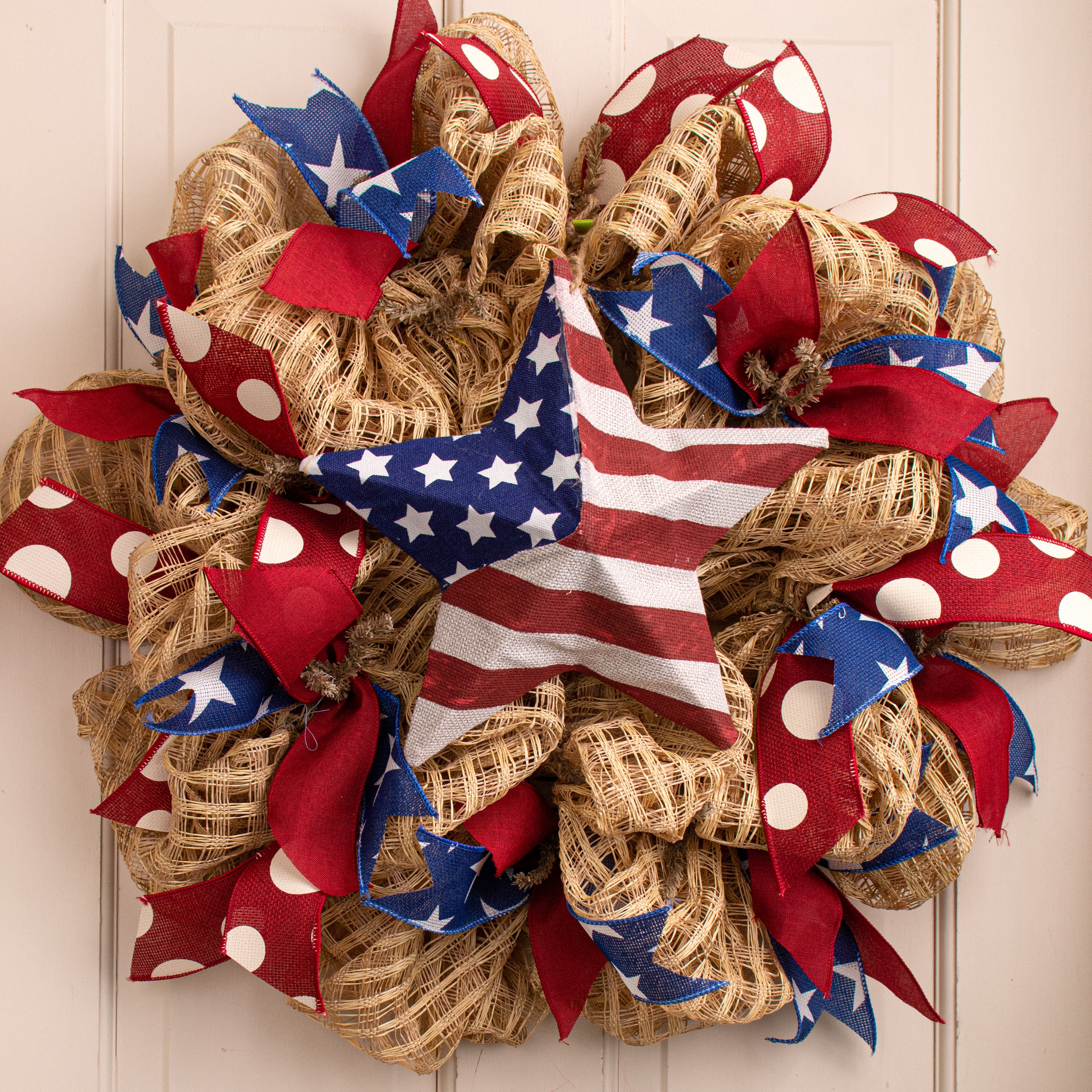 12" Star Flag Ornament: RWB