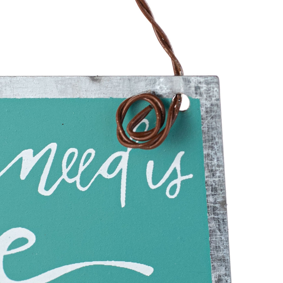 All You Need Is Love & Beach Ornament (3.75" x 2.25")