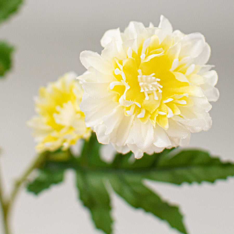 20" Chrysanthemum Flower Spray: Cream
