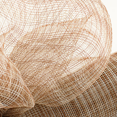 21" Multi Stripe Mesh: Ivory, Brown, Natural