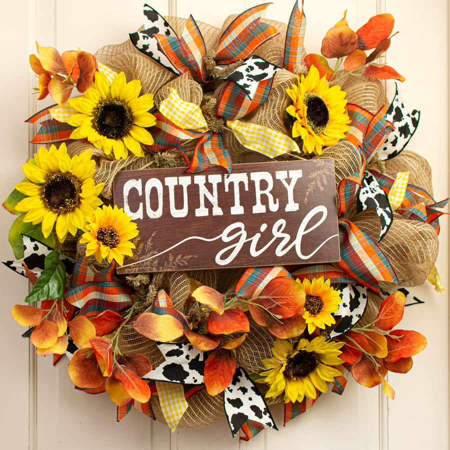 12" Wooden Sign: Country Girl