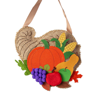 6" Adorables Fabric Fall Cornucopia Ornament