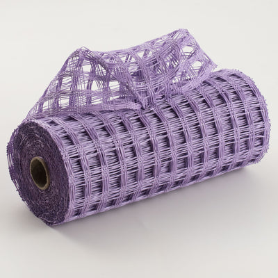 10" Poly Burlap Check Mesh: Lavender