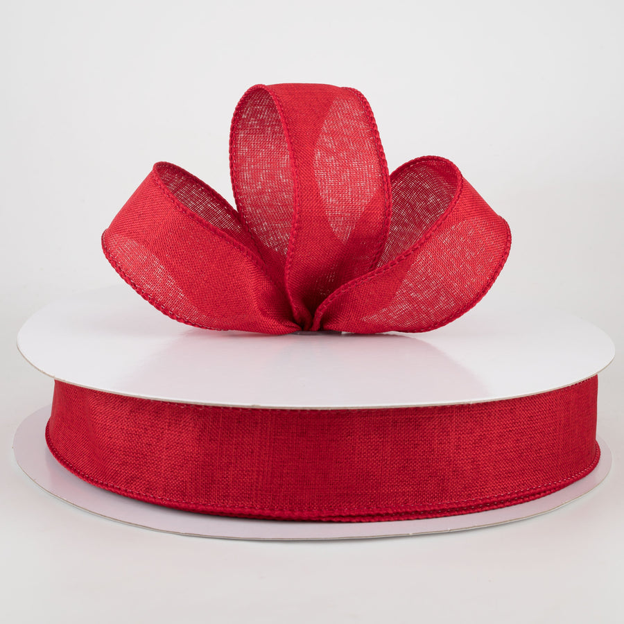 1.5" Royal Canvas Ribbon: Cranberry (50 Yards)