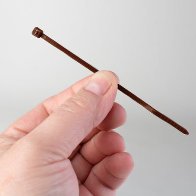 4" Zip Tie: Brown (100)