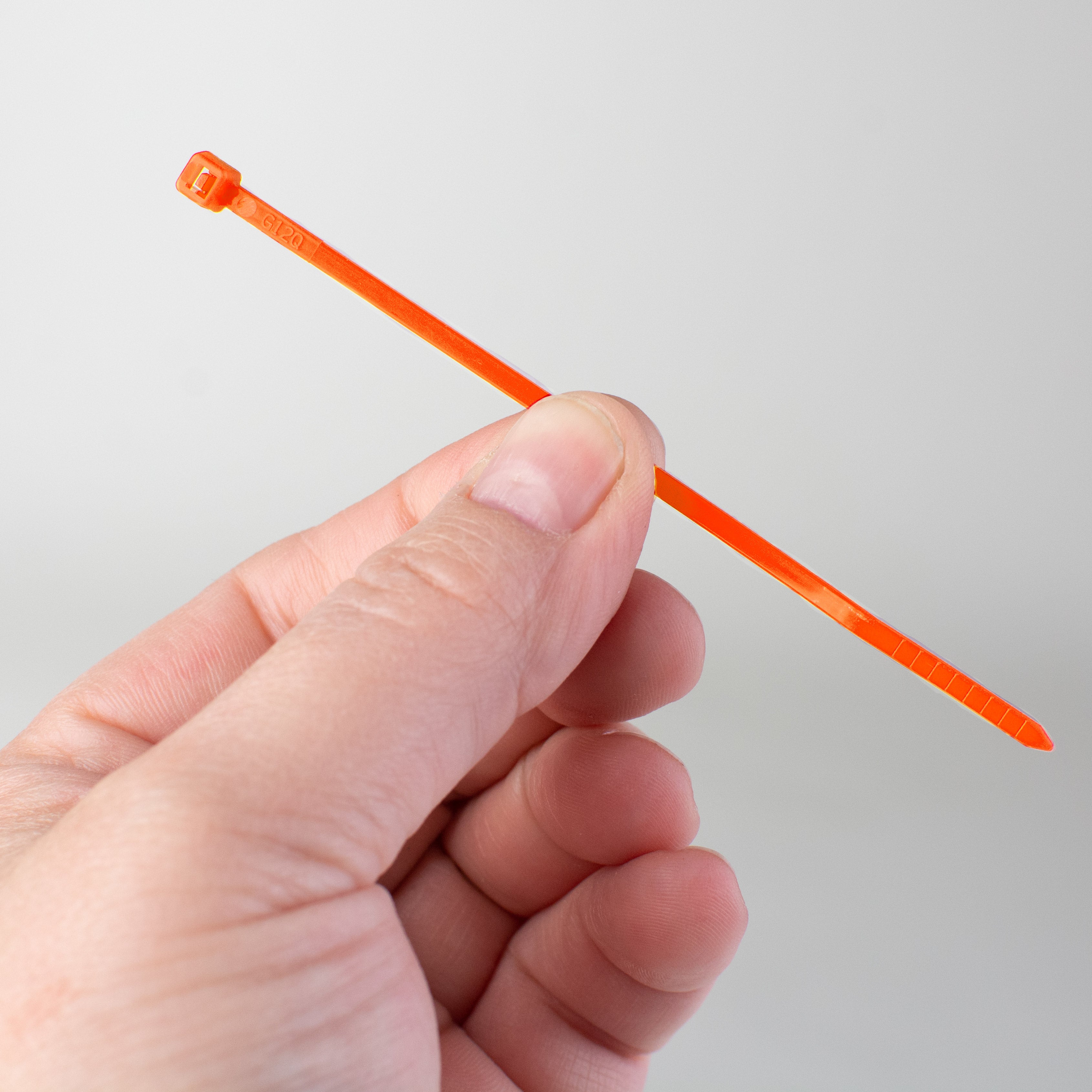 4" Zip Tie: Orange (100)