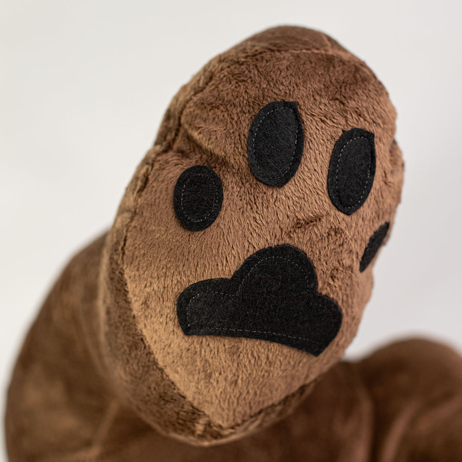 14" Dog Rear Wreath Accent: Brown