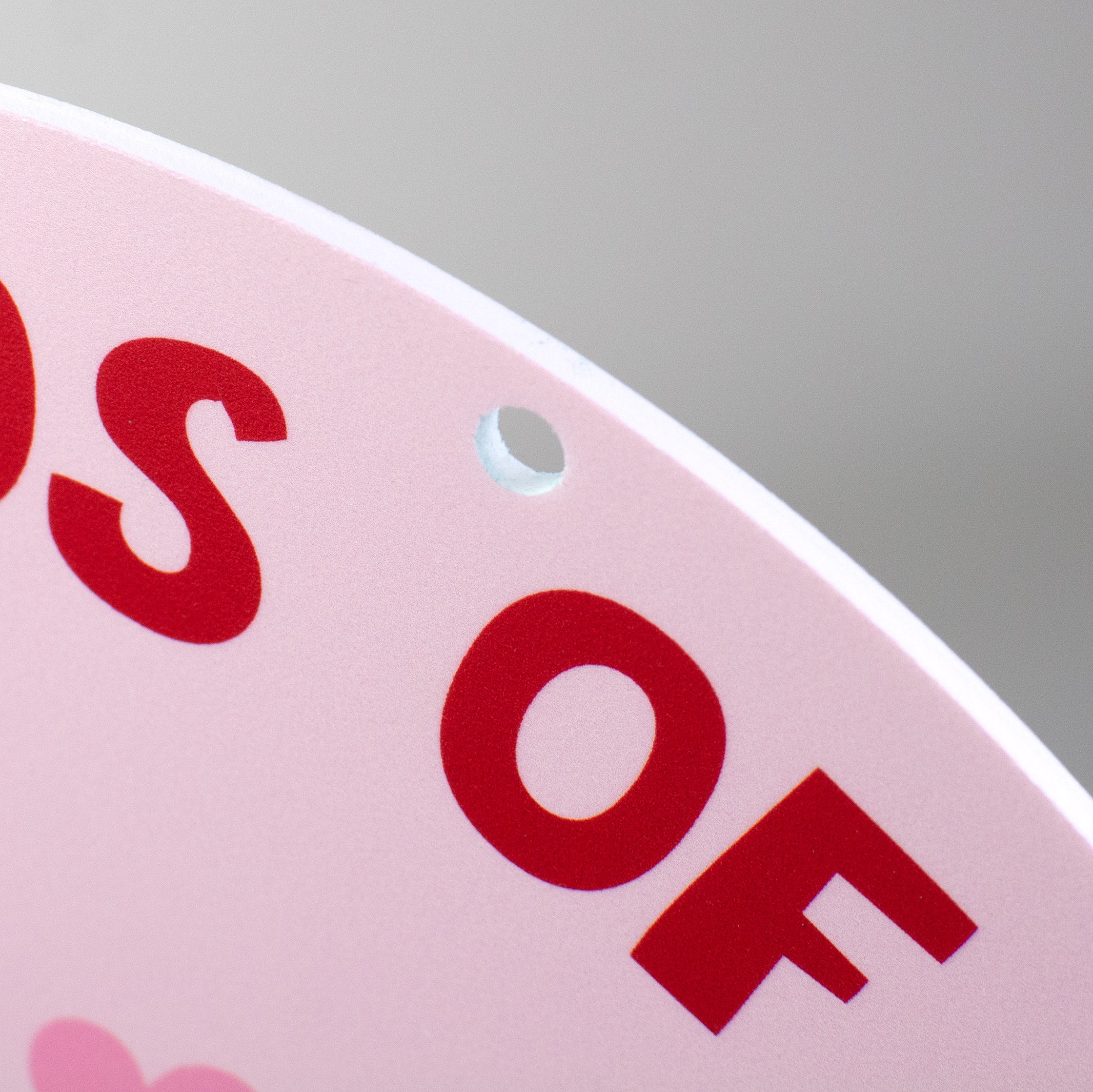 9.4" Round Waterproof Sign: Loads of Love Truck