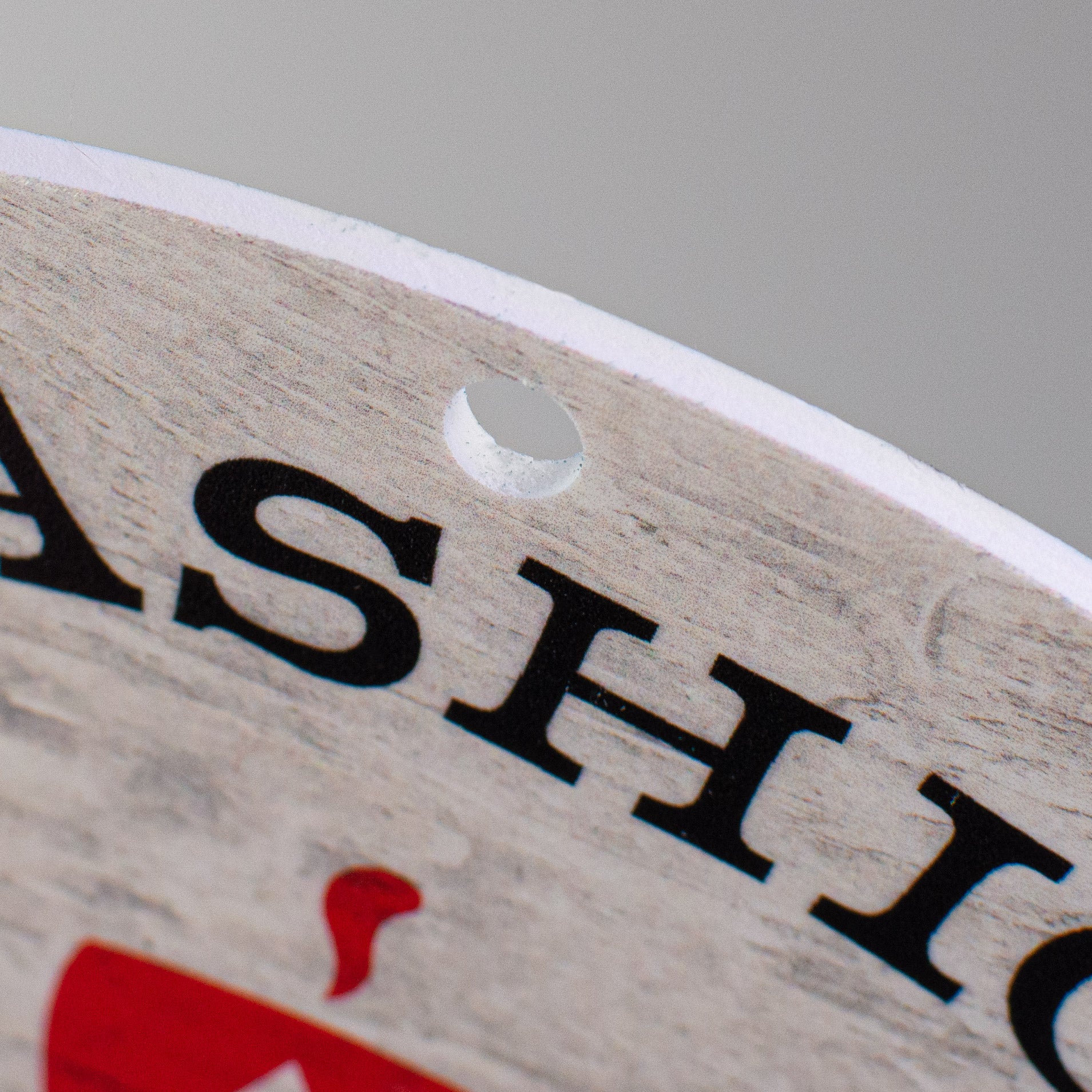 8.5" Round Waterproof Sign: Hot Cocoa