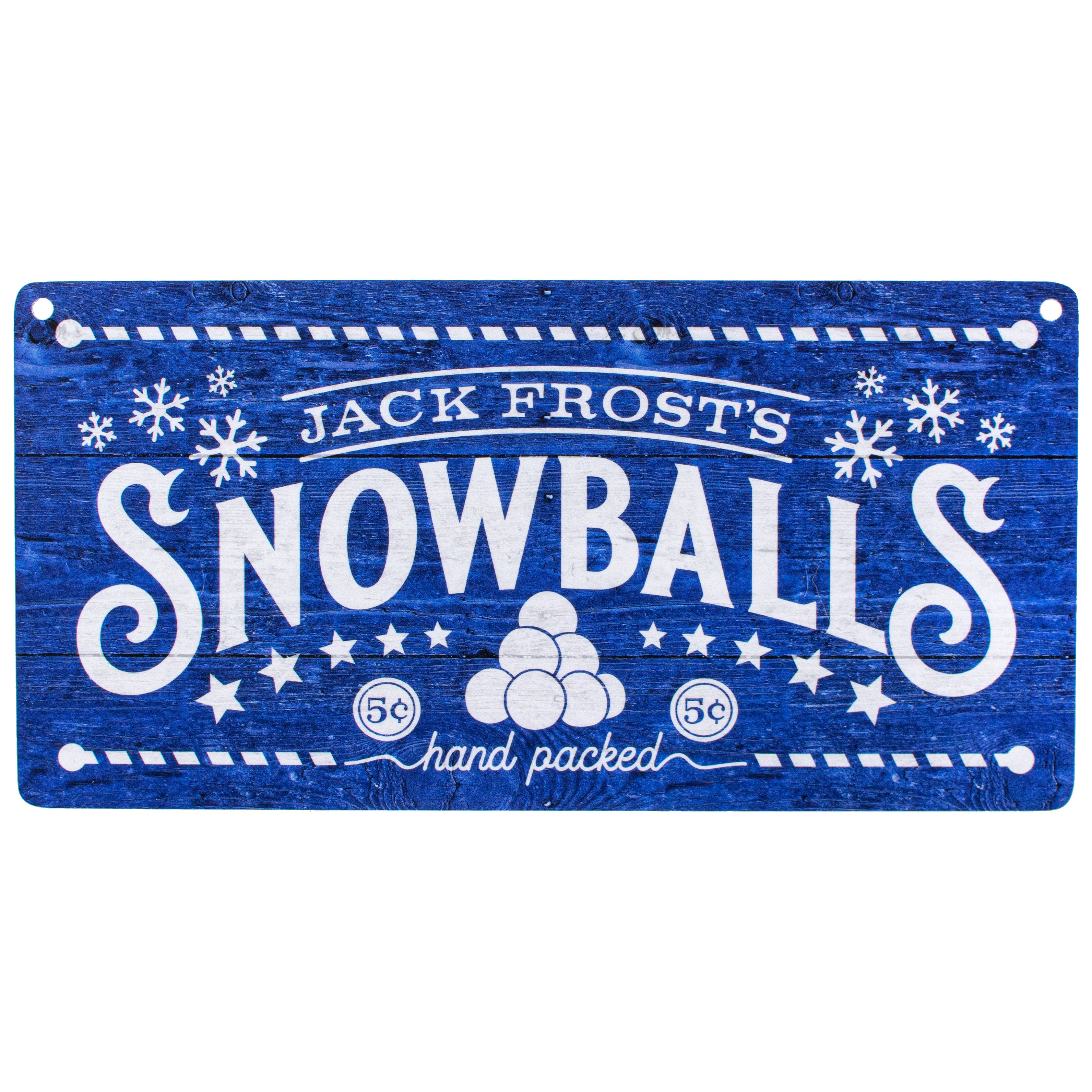 12" Waterproof Sign: Jack Frost's Snowballs