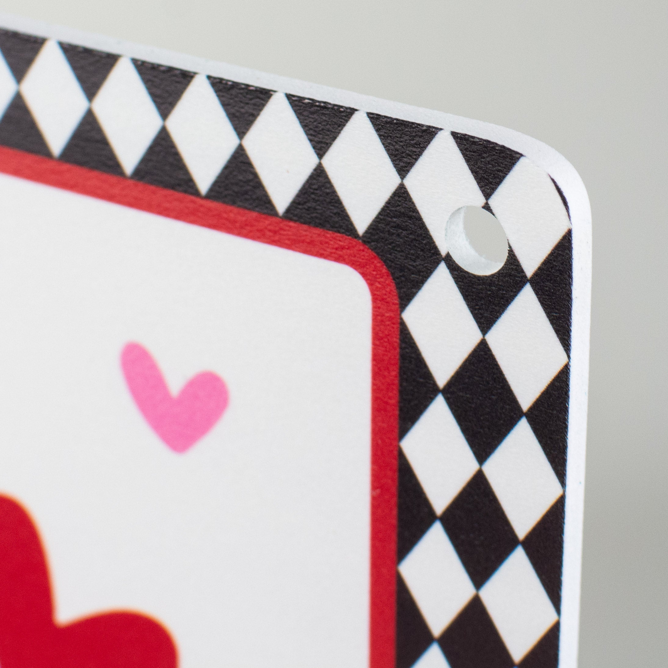 12" Waterproof Sign: Hello Valentine (with holes)