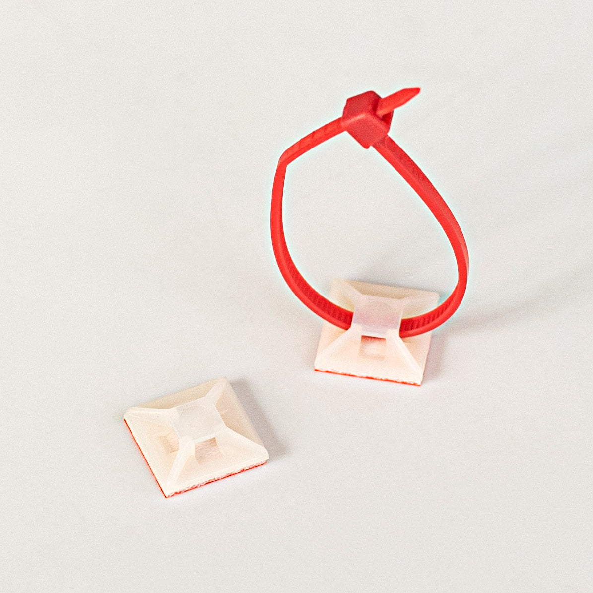 .5" Adhesive Zip Tie Mounts: Natural (100)