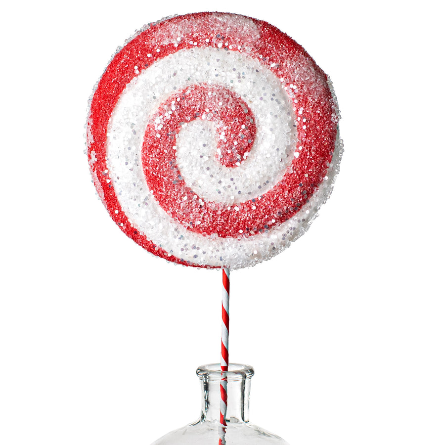 26" Lollipop Pick: Red & White