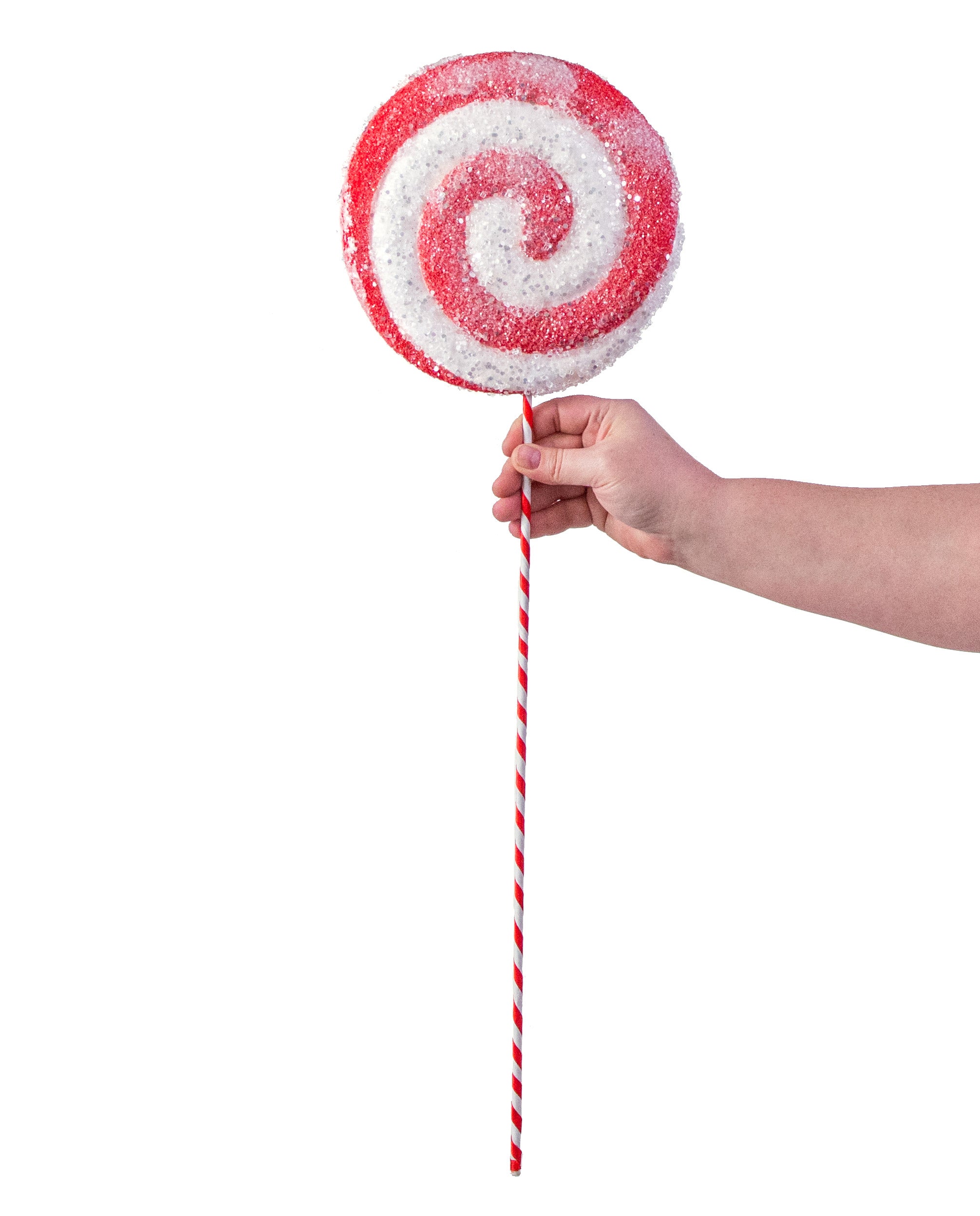 26" Lollipop Pick: Red & White