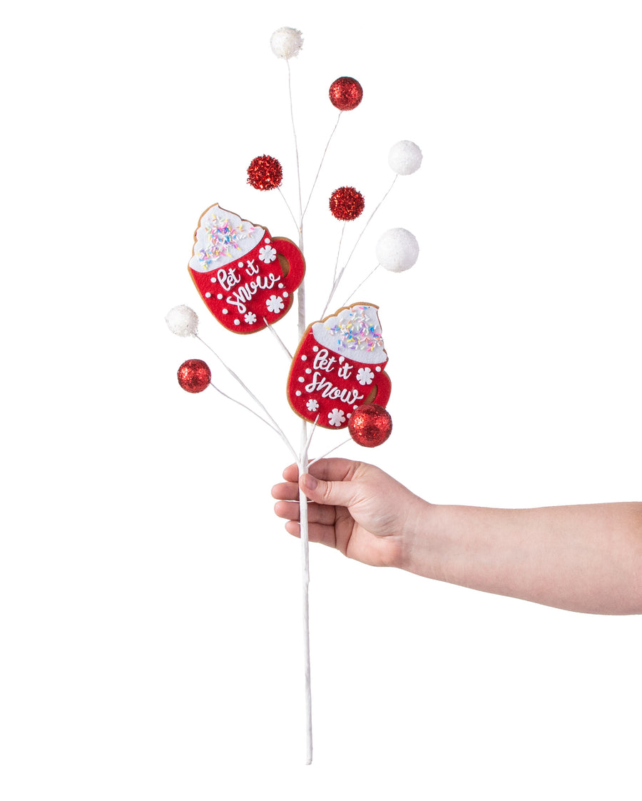 26" Hot Cocoa Ball Spray