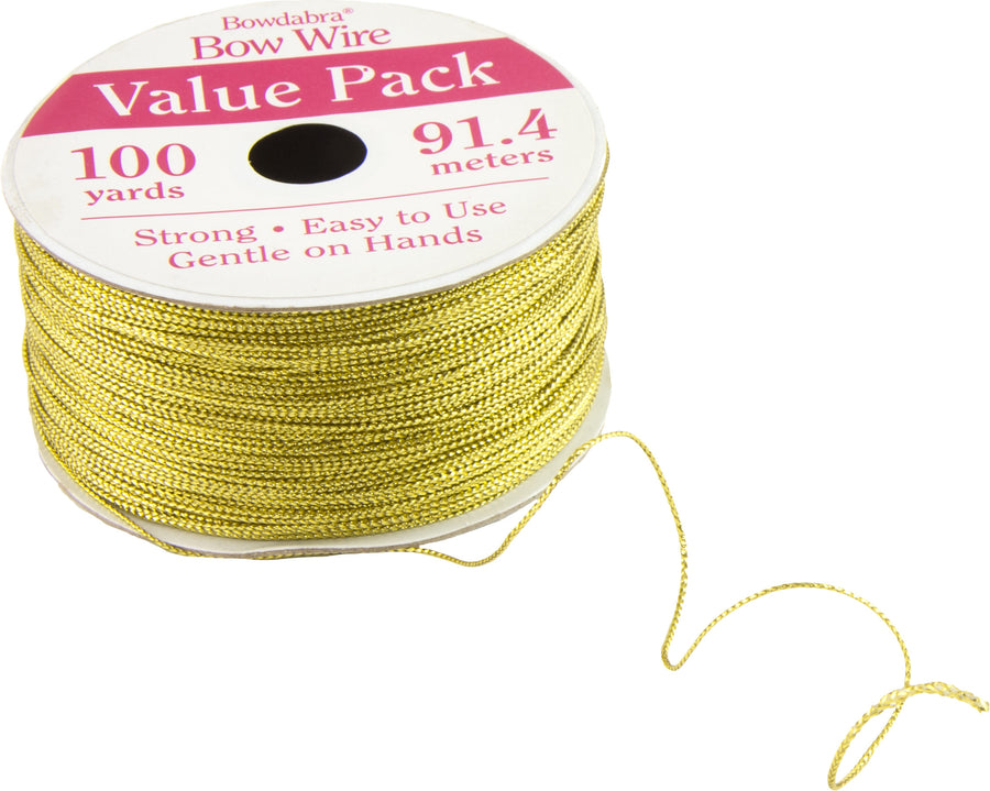100 Yard Bowdabra Wire Roll: Gold