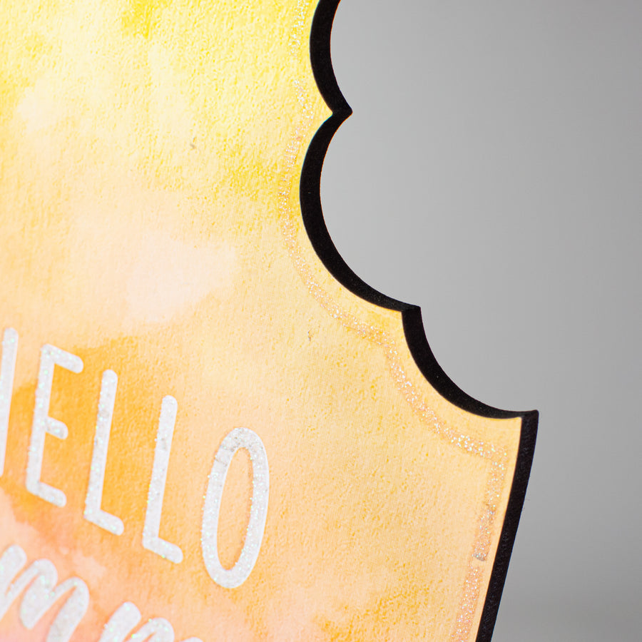 13" Wooden Sign: Hello Summer Popsicle