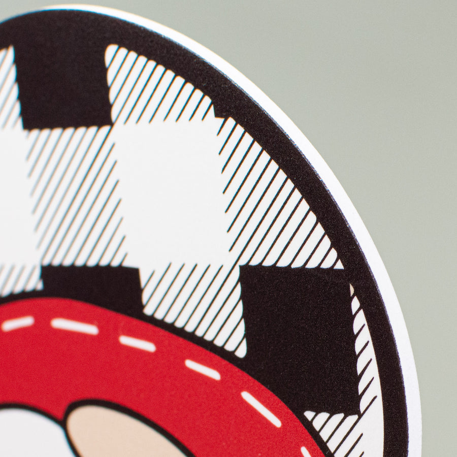 10" Waterproof Sign: Check Valentine Love Gnome