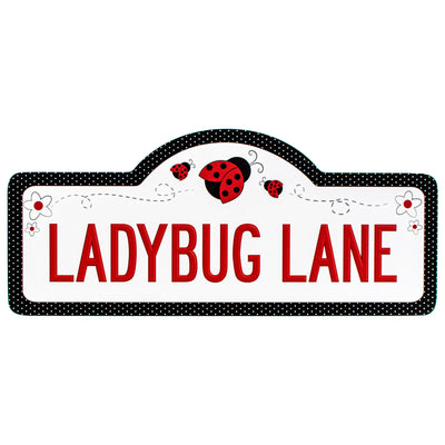 12" Waterproof Sign: Ladybug Lane